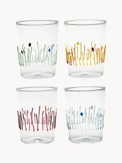 Outlet Vasos de agua artesanales Quattro Stagioni, 4 uds. Vasos|Vajillas Completas