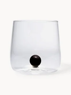 Outlet Vasos de agua artesanales soplados de vidrio borosilicato Bilia, 6 uds. Vasos|Vajillas Completas