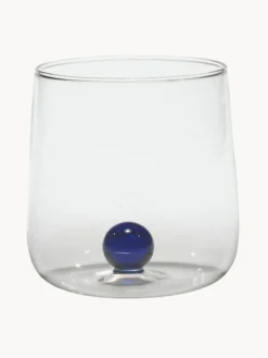 Best Vasos de agua artesanales soplados de vidrio borosilicato Bilia, 6 uds. Vasos|Vajillas Completas
