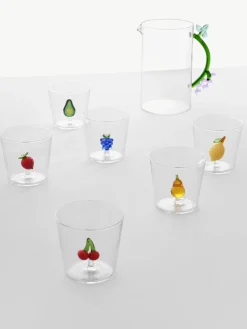 Vasos|Vajillas Completas>ICHENDORF Vasos de agua artesanales Fruits & Flowers, 6 uds. Figuras de frutas