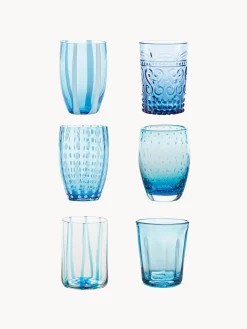 Vasos|Vajillas Completas>Zafferano Vasos de agua artesanales Melting, 6 uds.