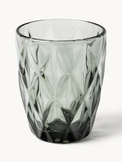 Vasos|Vajillas Completas></noscript>Westwing Collection Vasos de agua con patrón texturizado Colorado, 4 uds. Azul, malva, gris, verde