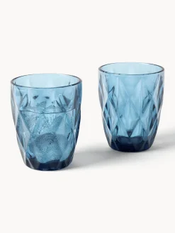 Discount Vasos de agua con patrón texturizado Colorado, 4 uds. Vasos|Vajillas Completas