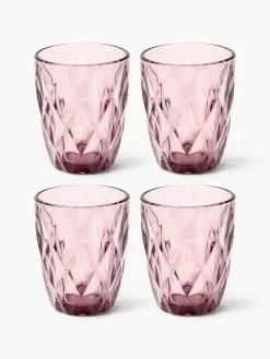 Discount Vasos de agua con patrón texturizado Colorado, 4 uds. Vasos|Vajillas Completas