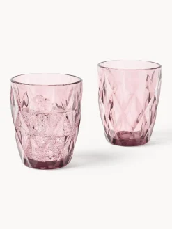Discount Vasos de agua con patrón texturizado Colorado, 4 uds. Vasos|Vajillas Completas