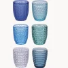 Online Vasos de agua con relieve Bicchieri, 6 uds. Vasos|Vajillas Completas