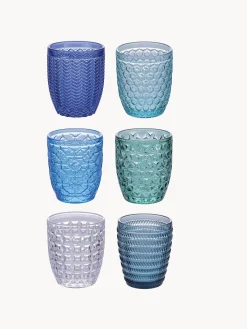 Online Vasos de agua con relieve Bicchieri, 6 uds. Vasos|Vajillas Completas