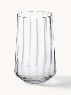 Sale Vasos de agua de cristal con relieves Bernadotte, 6 uds. Vasos|Vajillas Completas