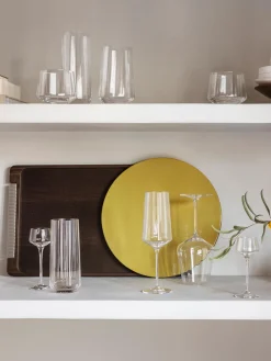 Sale Vasos de agua de cristal con relieves Bernadotte, 6 uds. Vasos|Vajillas Completas