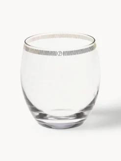 Vasos|Vajillas Completas>Armani Casa Vasos de agua de cristal con adorno dorado Dvorak, 6 uds.