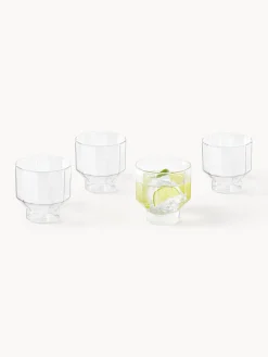 Outlet Vasos de agua soplados Angoli, 4 uds. Vasos|Vajillas Completas