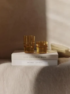 Vasos|Vajillas Completas>Ferm Living Vasos de agua soplados Boya, 2 uds. Amarillo claro transparente