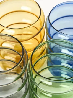 Online Vasos de agua soplados Bubbly, 4 uds. Vasos|Vajillas Completas