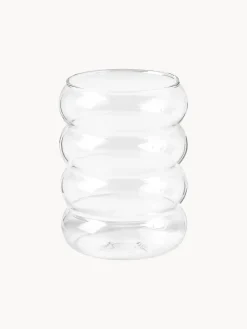Hot Vasos de agua soplados Bubbly, 4 uds. Vasos|Vajillas Completas
