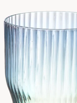 Vasos|Vajillas Completas></noscript>Westwing Collection Vasos de agua soplados con relieve y brillo nacarino Juno, 4 uds.