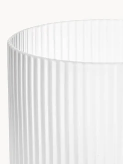 Vasos|Vajillas Completas></noscript>Ferm Living Vasos de agua soplados con relieves Ripple, 4 uds. Semitransparente mate
