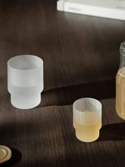 Clearance Vasos de agua soplados con relieves Ripple, 4 uds. Vasos|Vajillas Completas