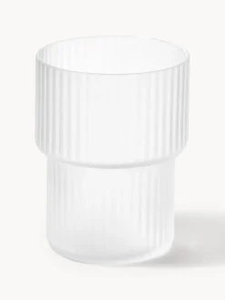 Clearance Vasos de agua soplados con relieves Ripple, 4 uds. Vasos|Vajillas Completas