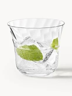 Vasos|Vajillas Completas></noscript>Westwing Collection Vasos de agua soplados Swirl, 4 uds.