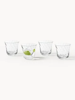 Vasos|Vajillas Completas></noscript>Westwing Collection Vasos de agua soplados Swirl, 4 uds.