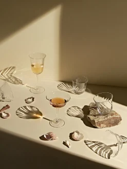 Vasos|Vajillas Completas></noscript>Westwing Collection Vasos de agua soplados Swirl, 4 uds.