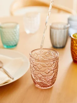 Sale Vasos de colores con relive Geometrie, 6 uds. Vajillas Completas|Vasos