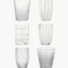 Vasos|Vajillas Completas>Zafferano Vasos de vidrio soplado artesanalmente Melting Pot Calm, 6 uds.