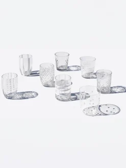 Vasos|Vajillas Completas>Zafferano Vasos de vidrio soplado artesanalmente Melting Pot Calm, 6 uds.