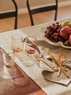 Vasos|Vajillas Completas>Bitossi Home Vasos de vidrio soplado Desiguale, 6 uds., tamaños y colores diferentes