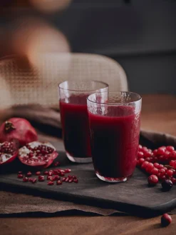 New Vasos de vidrio soplado Hammered, 4 uds. Menaje De Mesa