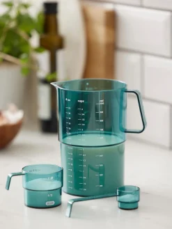 Utensilios De Cocina>Rosti Vasos medidores con cuchara Mensura, 3 pzas. Turquesa transparente