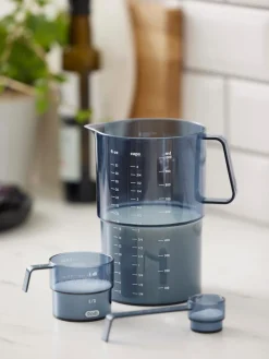 Utensilios De Cocina>Rosti Vasos medidores con cuchara Mensura, 3 pzas. Azul transparente