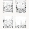 Vasos old fashioned de cristal con relieve Bichiera, 4 uds. Copas De Cóctel|Vajillas Completas