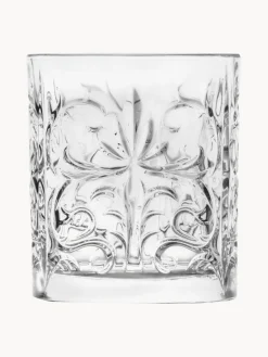 Vasos old fashioned de cristal con relieve Bichiera, 4 uds. Copas De Cóctel|Vajillas Completas