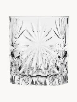 Vasos old fashioned de cristal con relieve Bichiera, 4 uds. Copas De Cóctel|Vajillas Completas
