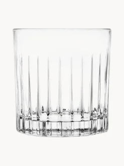 Vasos old fashioned de cristal con relieve Bichiera, 4 uds. Copas De Cóctel|Vajillas Completas