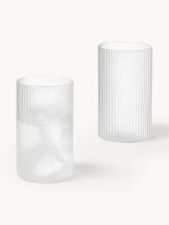 Outlet Vasos pequeños soplados con relieves Ripple, 4 uds. Copas De Cóctel|Vajillas Completas
