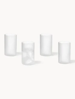 Outlet Vasos pequeños soplados con relieves Ripple, 4 uds. Copas De Cóctel|Vajillas Completas
