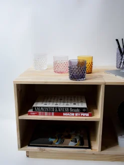 Clearance Vasos soplados artesanalmente Hobnail (2 uds.) Vajillas Completas|Menaje De Mesa