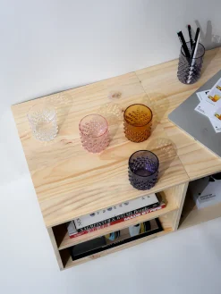 Clearance Vasos soplados artesanalmente Hobnail (2 uds.) Vajillas Completas|Menaje De Mesa