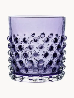 Vajillas Completas|Menaje De Mesa>ANNA VON LIPA Vasos soplados artesanalmente Hobnail (2 uds.) Ciruela