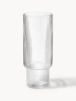 Sale Vasos soplados con relieves Ripple, 4 uds. Copas De Cóctel|Vajillas Completas