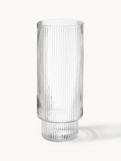 Sale Vasos soplados con relieves Ripple, 4 uds. Copas De Cóctel|Vajillas Completas