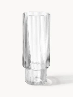 Sale Vasos soplados con relieves Ripple, 4 uds. Copas De Cóctel|Vajillas Completas