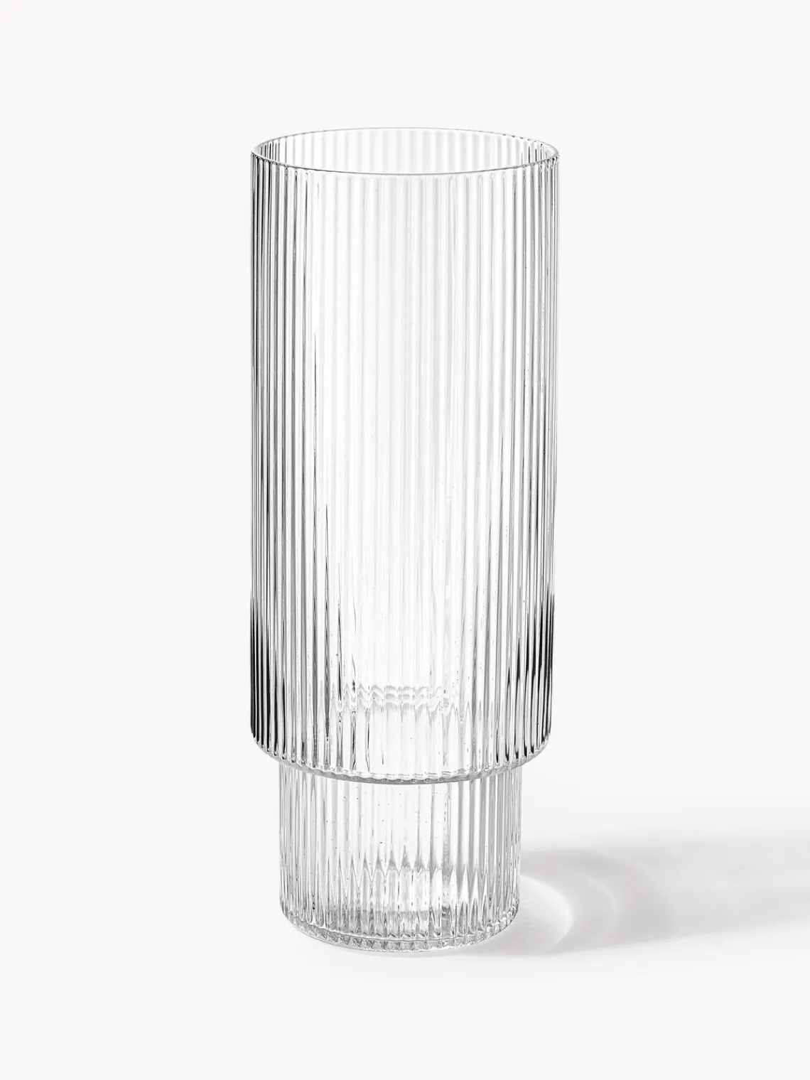 Sale Vasos soplados con relieves Ripple, 4 uds. Copas De Cóctel|Vajillas Completas