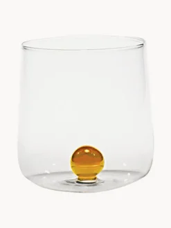 Vasos|Vajillas Completas>Zafferano Vasos soplados de borosilicato Bilia, 6 uds. Transparente, amarillo sol