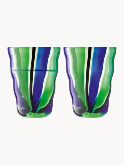 Online Vasos soplados Folk, 2 uds. Vasos|Vajillas Completas