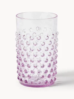 Vasos|Vajillas Completas>ANNA VON LIPA Vasos soplados Hobnail, 6 uds. Lila transparente