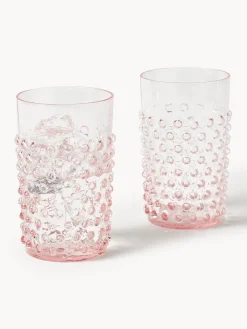 Hot Vasos soplados Hobnail, 6 uds. Vasos|Vajillas Completas