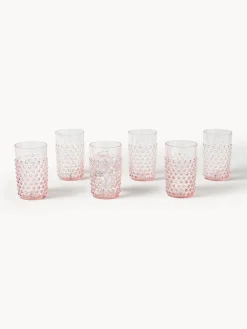 Hot Vasos soplados Hobnail, 6 uds. Vasos|Vajillas Completas